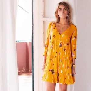 Sezane Aure Silk Mini Dress Sz 34